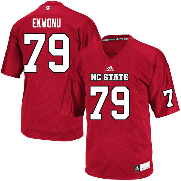 Men #79 Ikem Ekwonu NC State Wolfpack College Football Jerseys Sale-Red